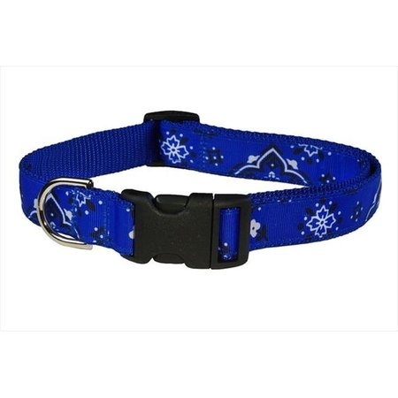 SASSY DOG WEAR Sassy Dog Wear BANDANA BLUE3-C Bandana Dog Collar; Blue - Medium BANDANA BLUE3-C